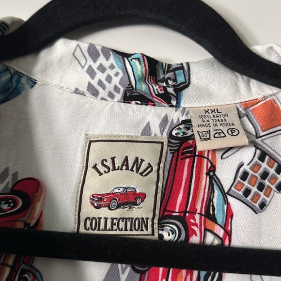 🚘 Corvette Lovers Shirt 🚘 Mens XXL ISLAND COLLECTION 100% Rayon Vacation Resort - Picture 3 of 9